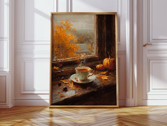 Autumn Sips and Golden Leaves