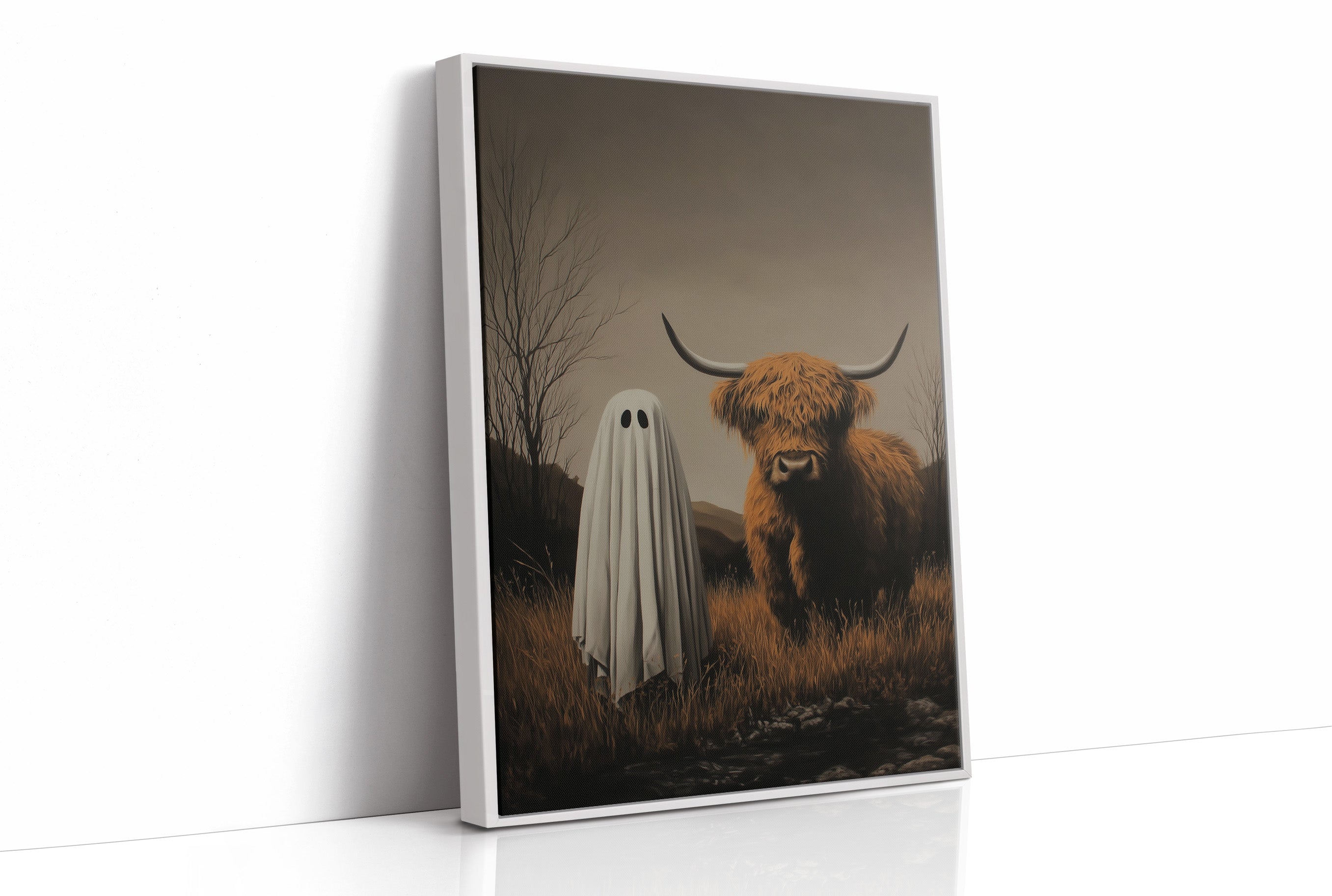 Unlikely Companions in Autumn Fields