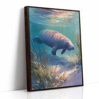 Gentle Giant Glides Through Crystal Waters