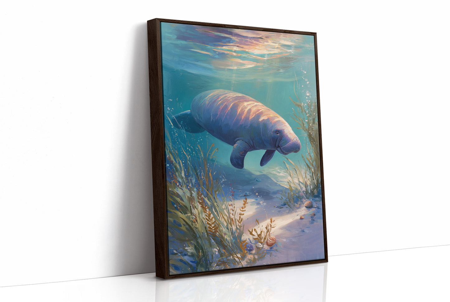 Gentle Giant Glides Through Crystal Waters