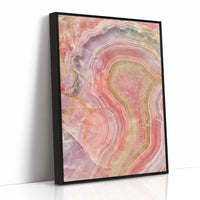 Pink Agate Slice Close-Up