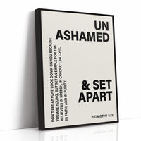 Unashamed and Set Apart