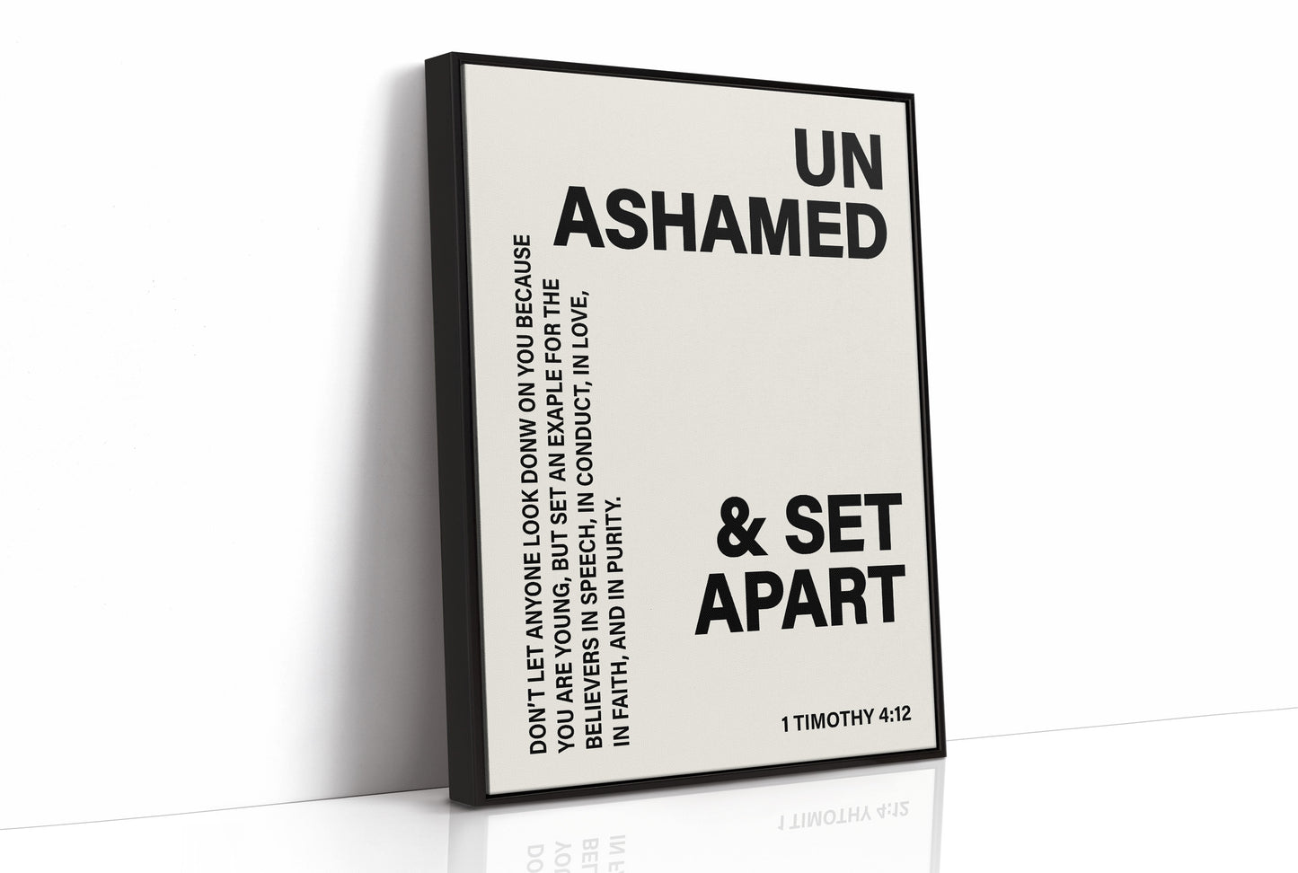 Unashamed and Set Apart