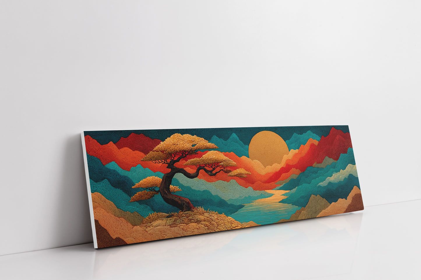 Golden Sun Over Painted Valleys