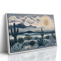 Moonrise Over the Saguaros