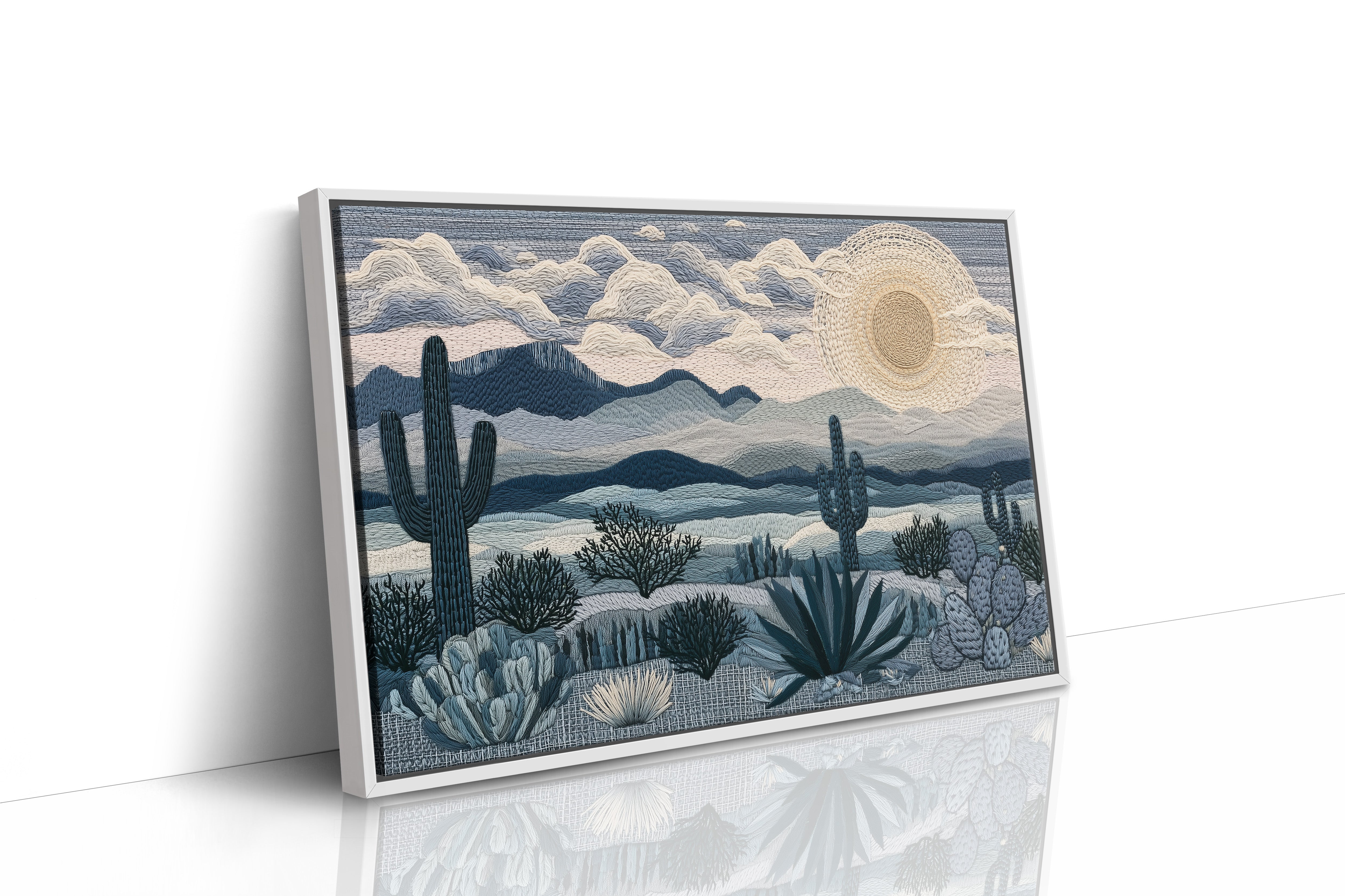 Moonrise Over the Saguaros