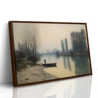 Solitary Shore In Misty Light