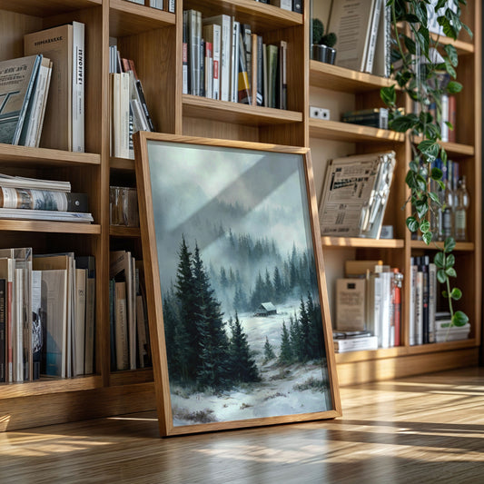 A Cabin Beneath Silent Pines