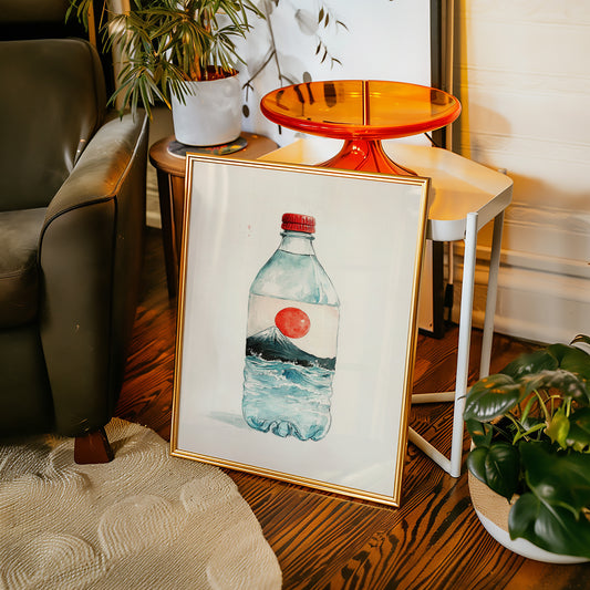Mount Fuji Flows In Bottle