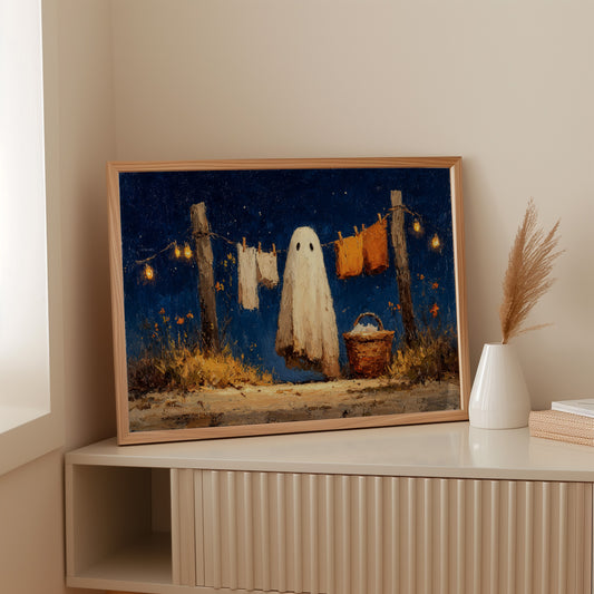Laundry Day Beneath Starry Skies