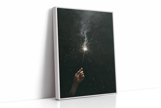 Midnight Spark Between Fingers