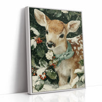 Fawn in the Falling Snow