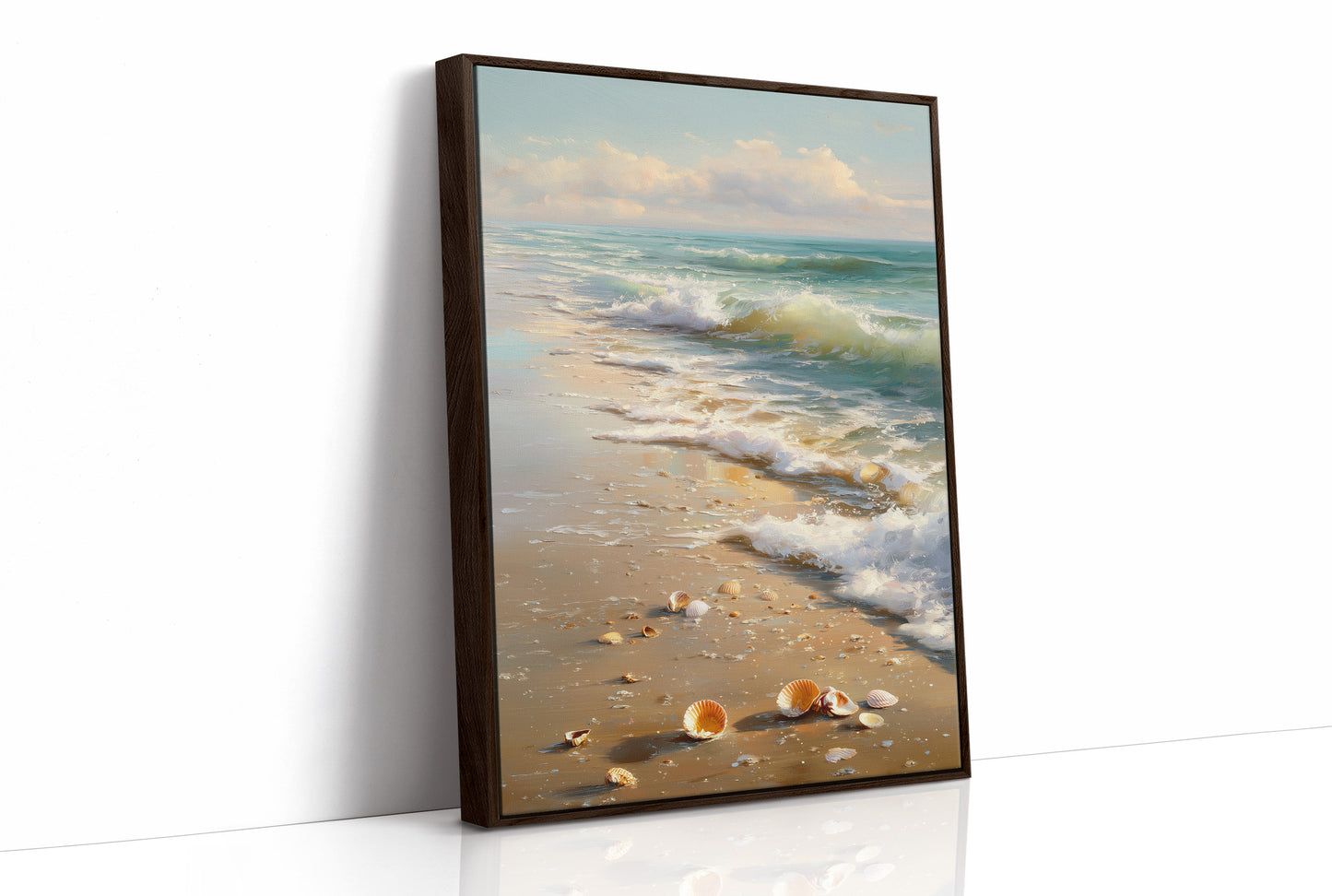 Shoreline Whispers Beneath Azure Skies