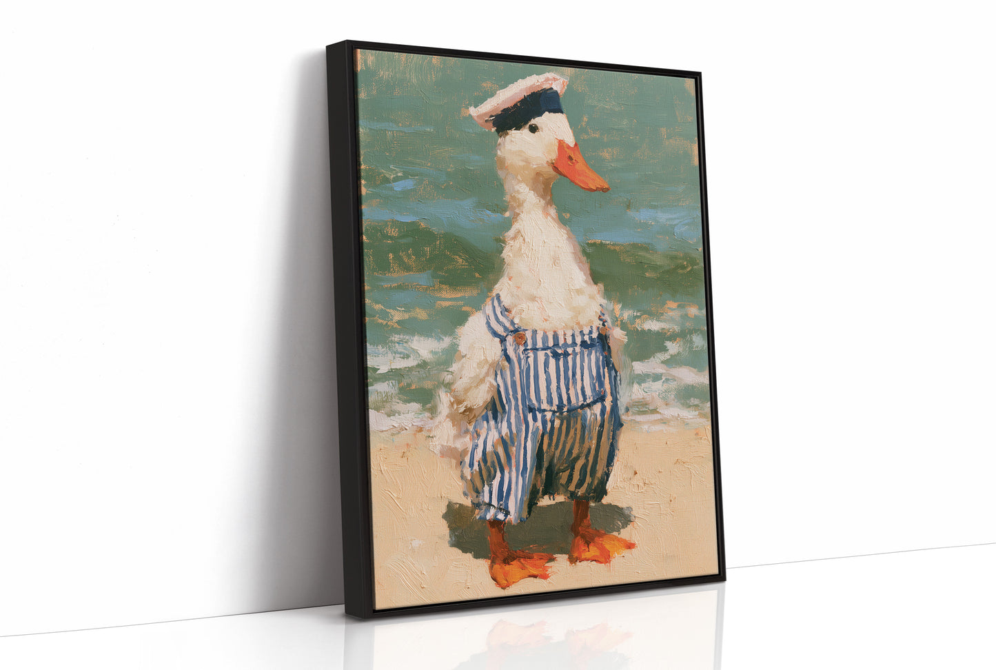 Sailor Duck At The Beach