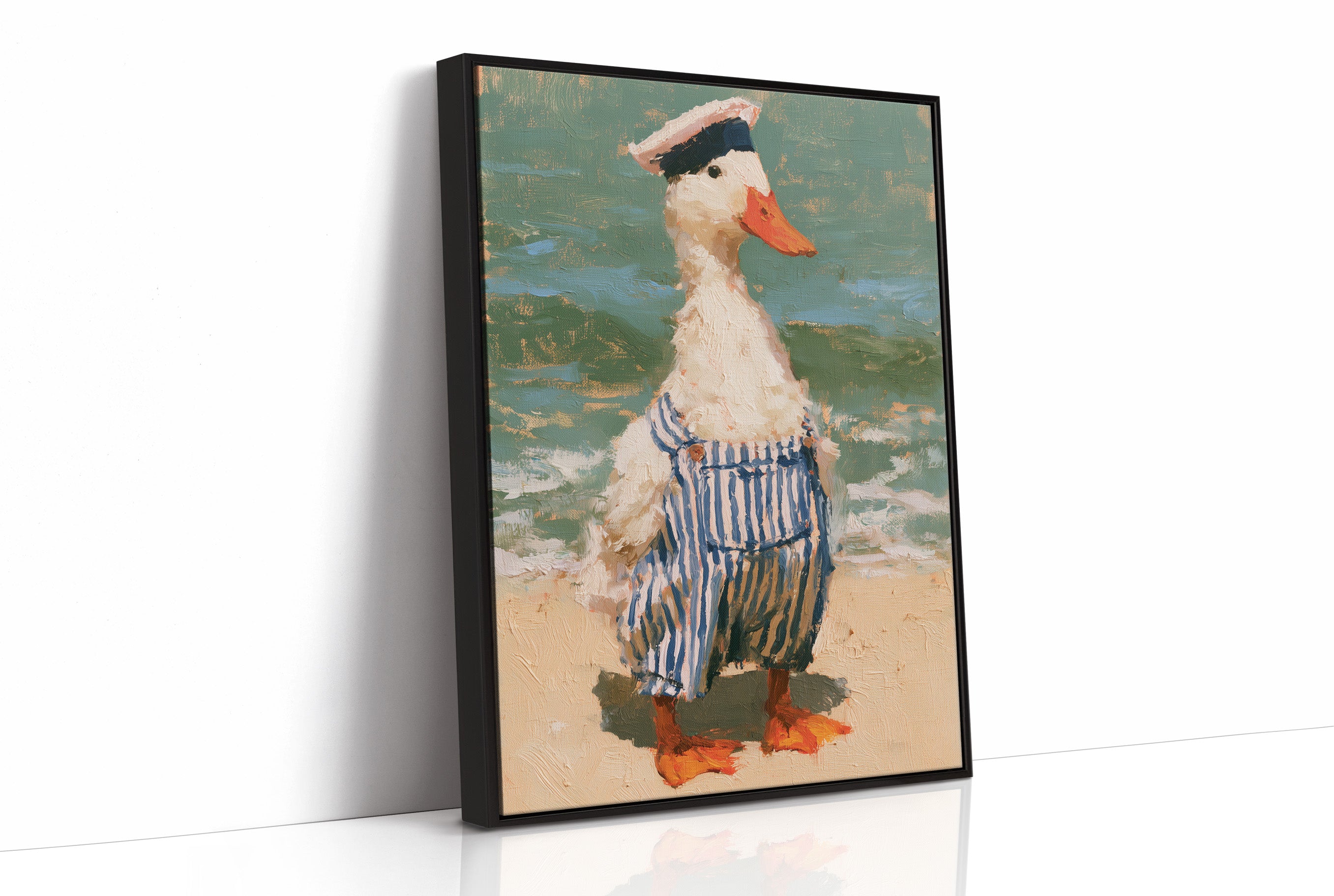 Sailor Duck At The Beach