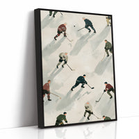 Vintage Ice Hockey Pattern