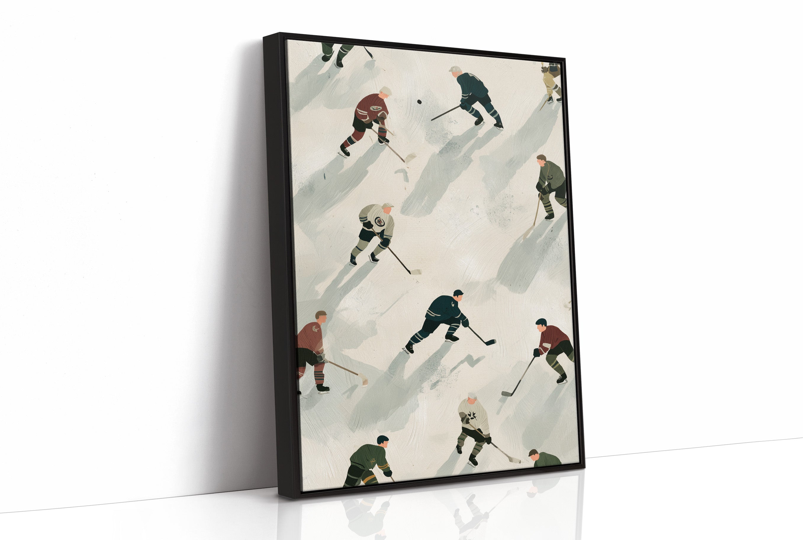Vintage Ice Hockey Pattern