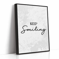 Keep Smiling Script Quote