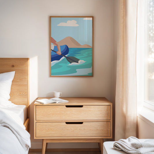 Paddle Through Mountain Lake Serenity