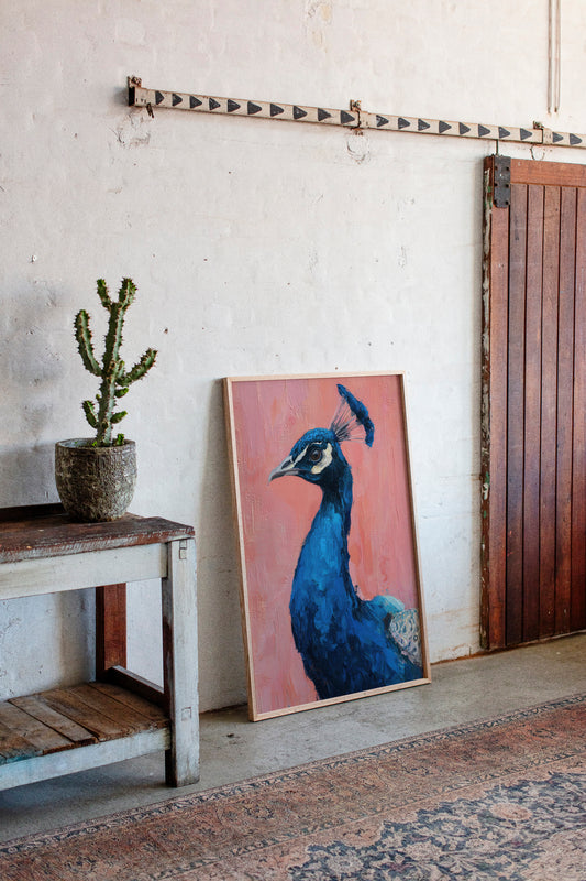 A Regal Gaze in Turquoise