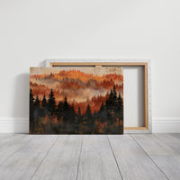 Ridgeline in Amber Fog
