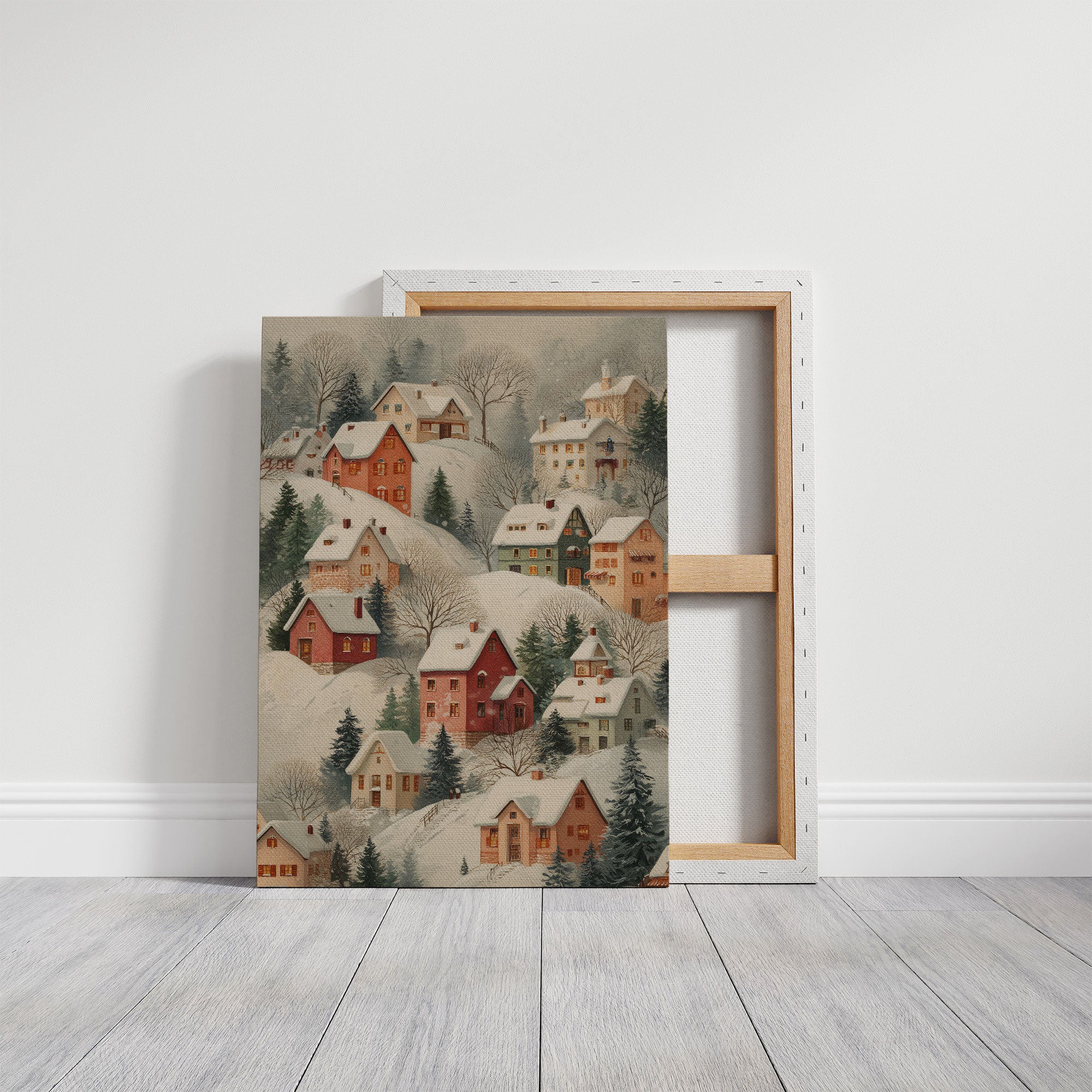 Snow Covered Village Dreams Of Home