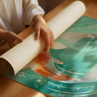 Koi Circle Their Turquoise Dreams