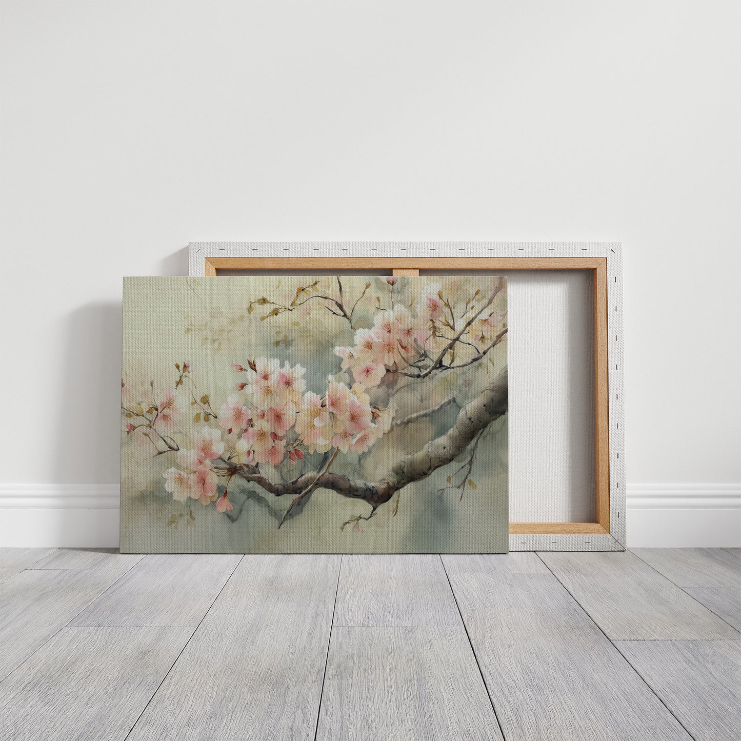 Cherry Blossoms Paint Morning Peace