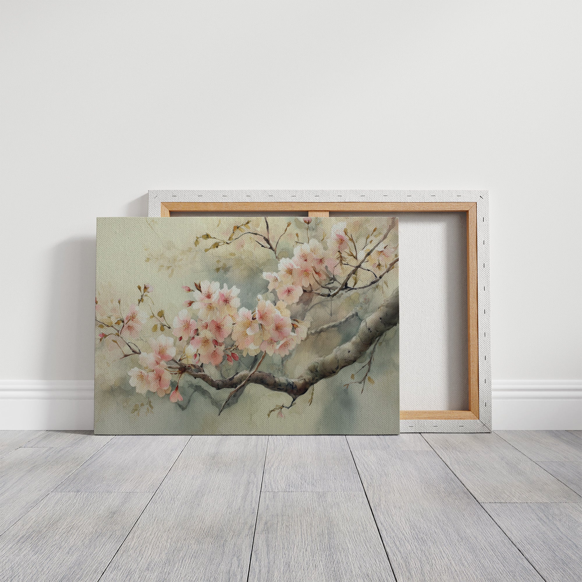 Cherry Blossoms Paint Morning Peace