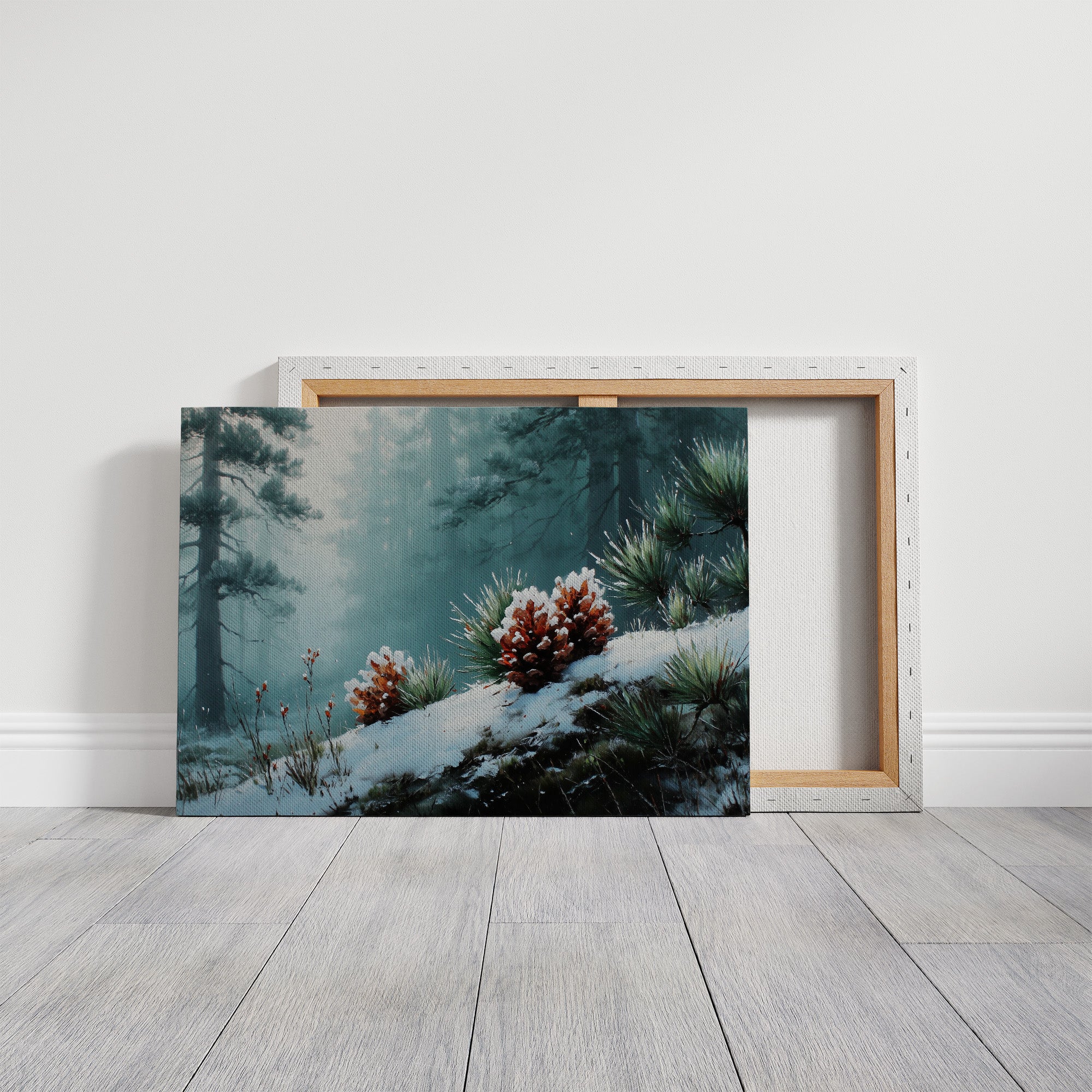 Winter Pinecones Paint Moonlit Stories