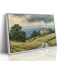 Manor House Beneath Storm Clouds