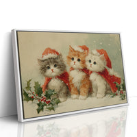 Three Kittens Share Christmas Magic