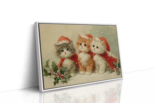Three Kittens Share Christmas Magic