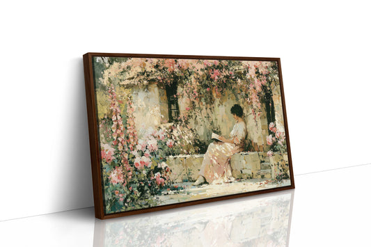 Reading Beneath the Rose Arbor