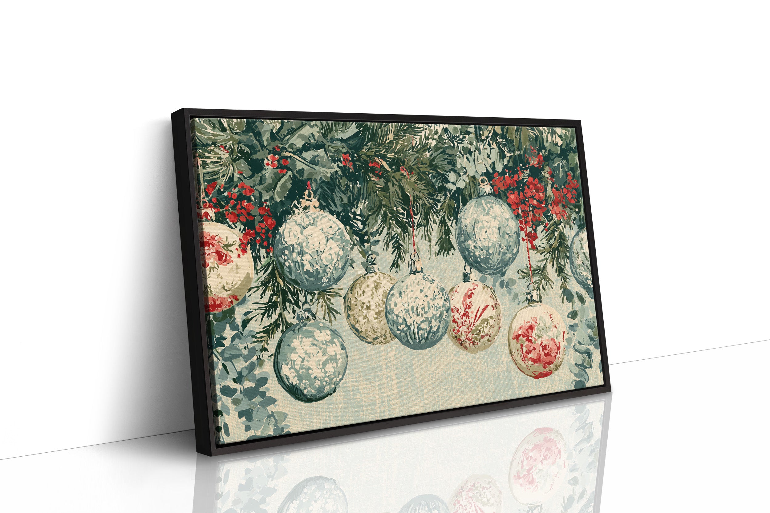 Speckled Glass, Sprigs Of Red