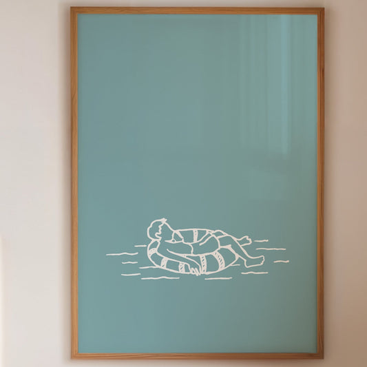 Floating Through Aqua Summer Days