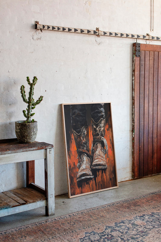 Burnt Leather Cowboy Boots