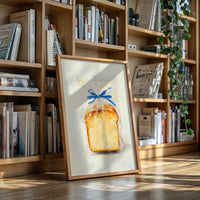 Fresh Bread Wrapped In Blue