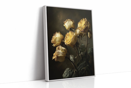 Faded Gold Against Midnight Walls