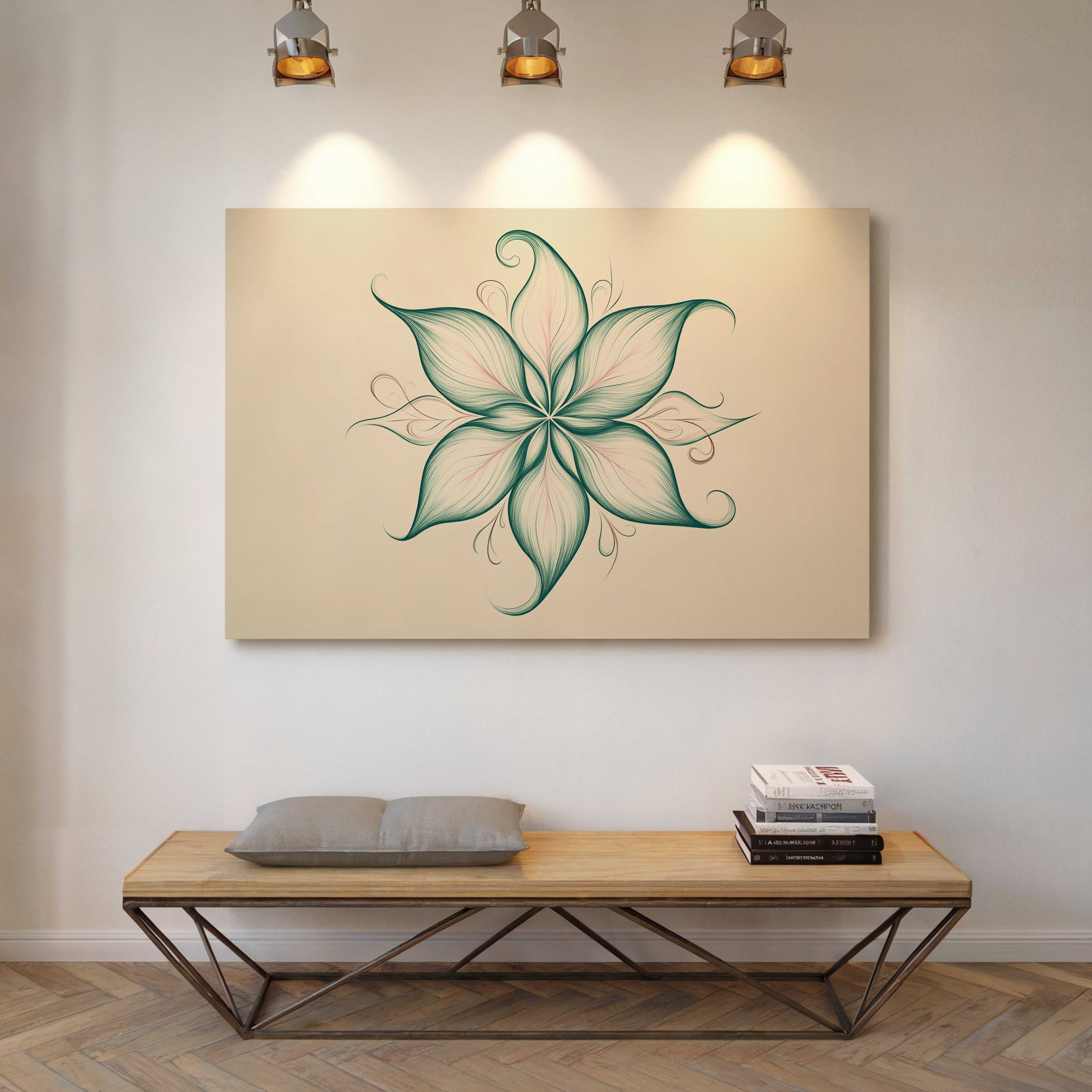 Lotus Lines Draw Morning Light