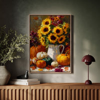 Autumn's Warmth In Sunflower Light