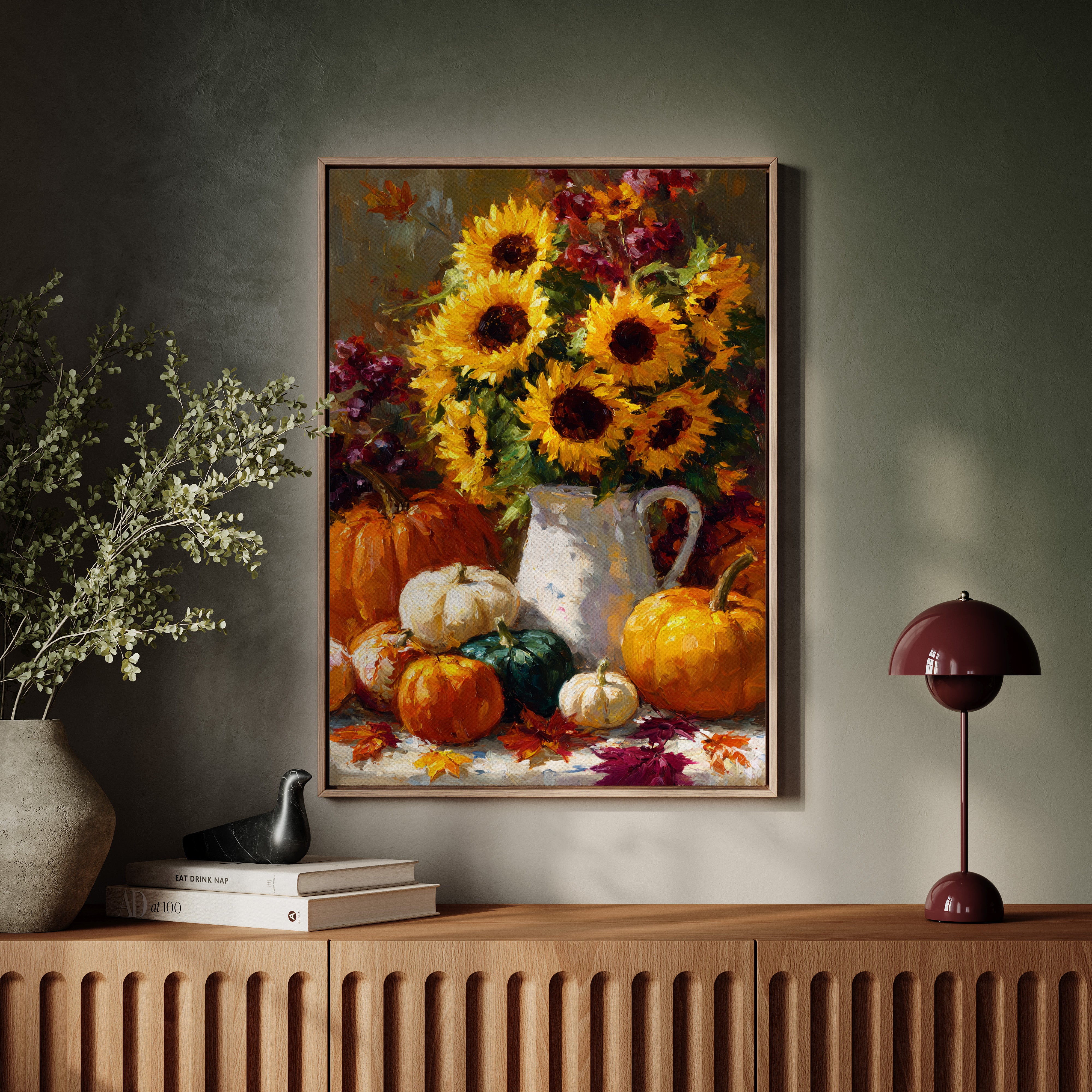 Autumn's Warmth In Sunflower Light