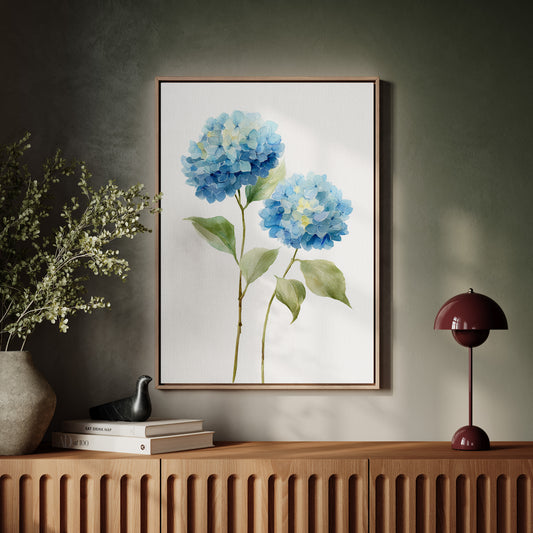 Summer Rain Fills Blue Petals