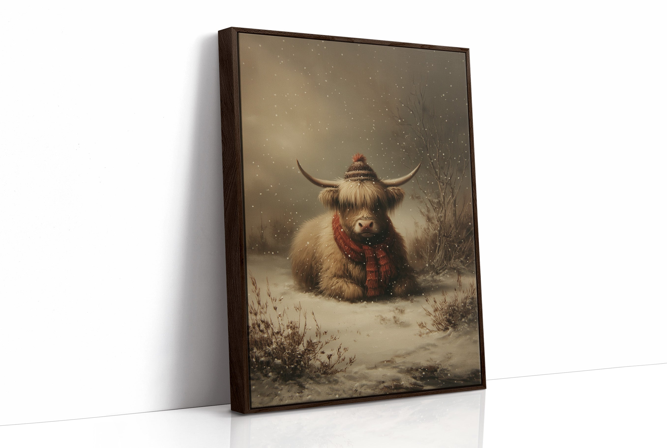 Highland Calm In Falling Snow