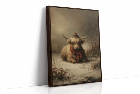 Highland Calm In Falling Snow