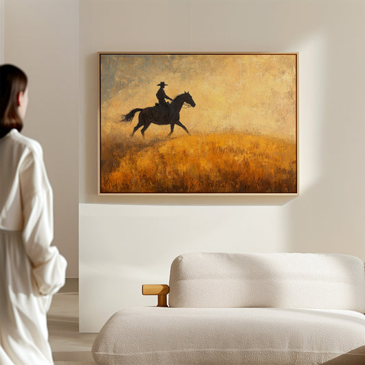 Cowboy in the Golden Haze