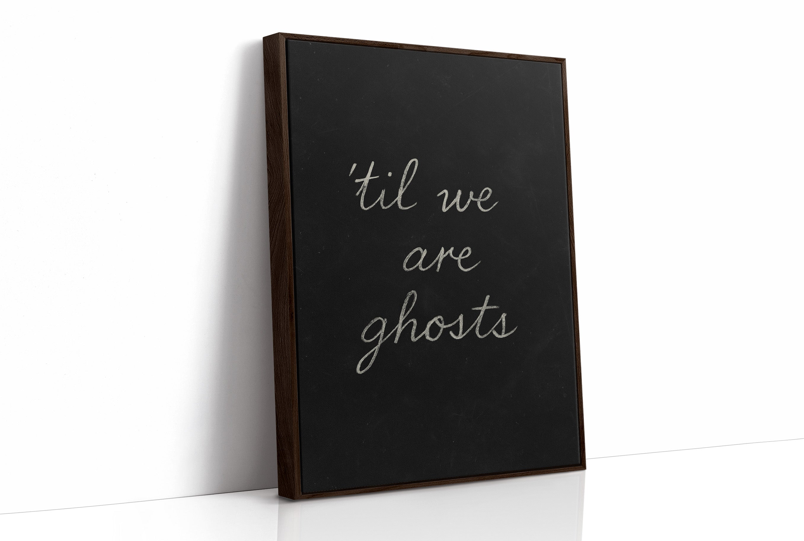 Haunting Words On Midnight Canvas