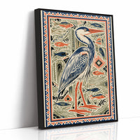 Heron Among The Reeds