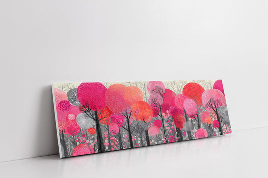 Blossoms in a Crimson Forest