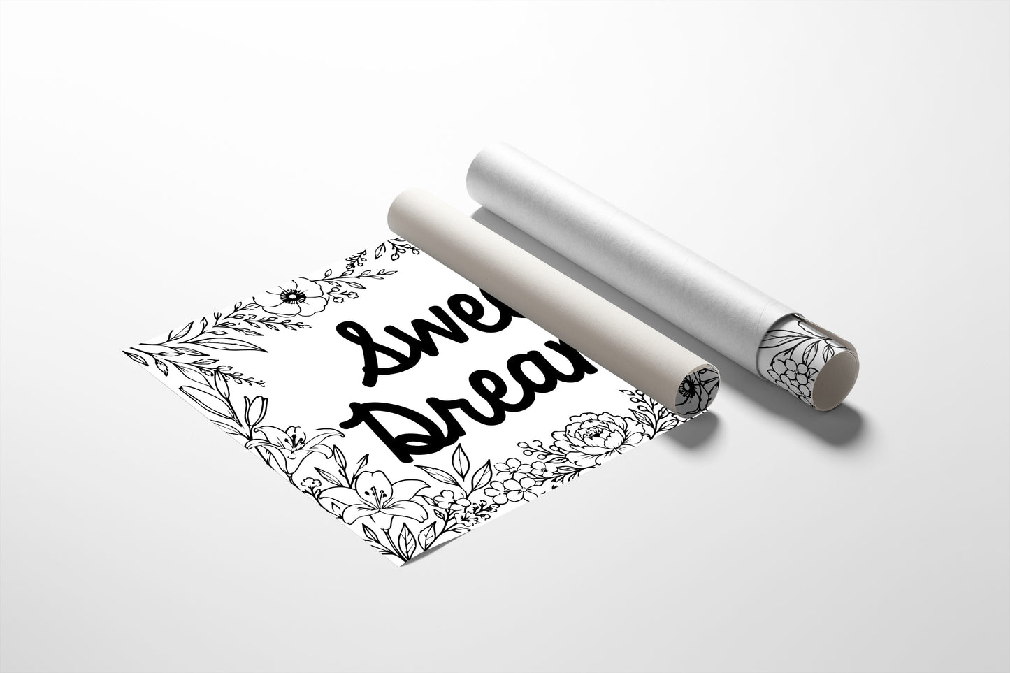 Sweet Dreams Botanical Line Art